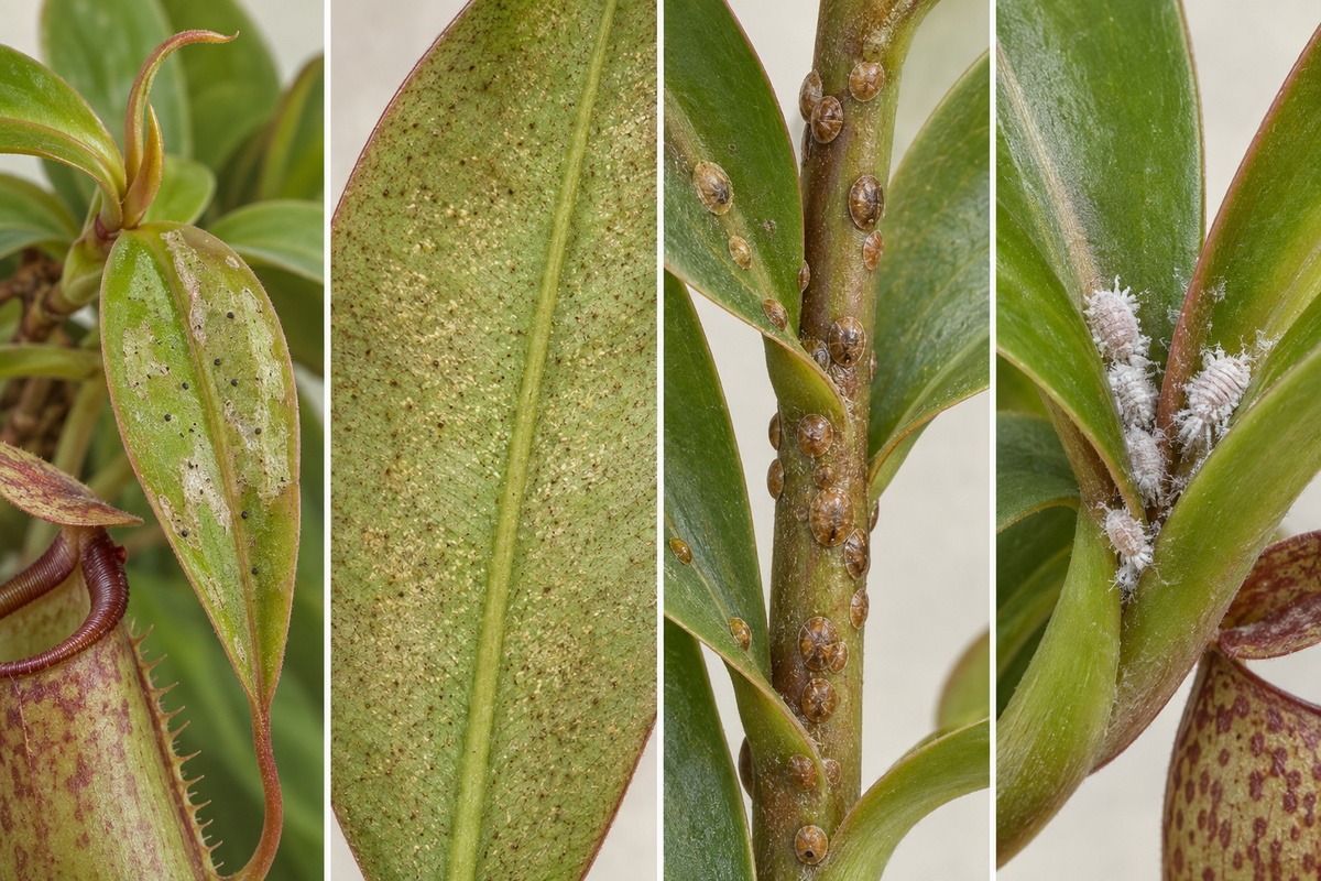 Common Nepenthes Pests: Thrips, Mites, Scale, and Mealybugs