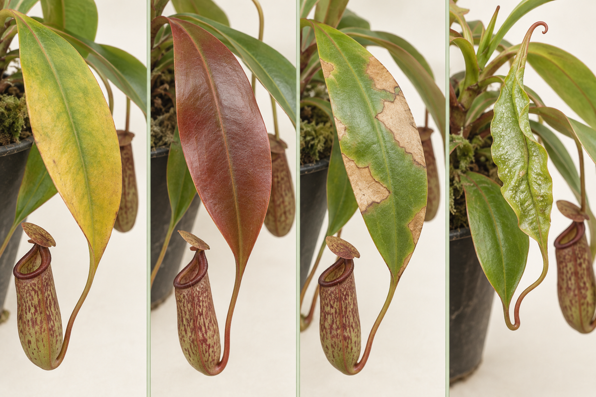 Nepenthes Leaves Turning Red, Yellow, or Brown: What to Check